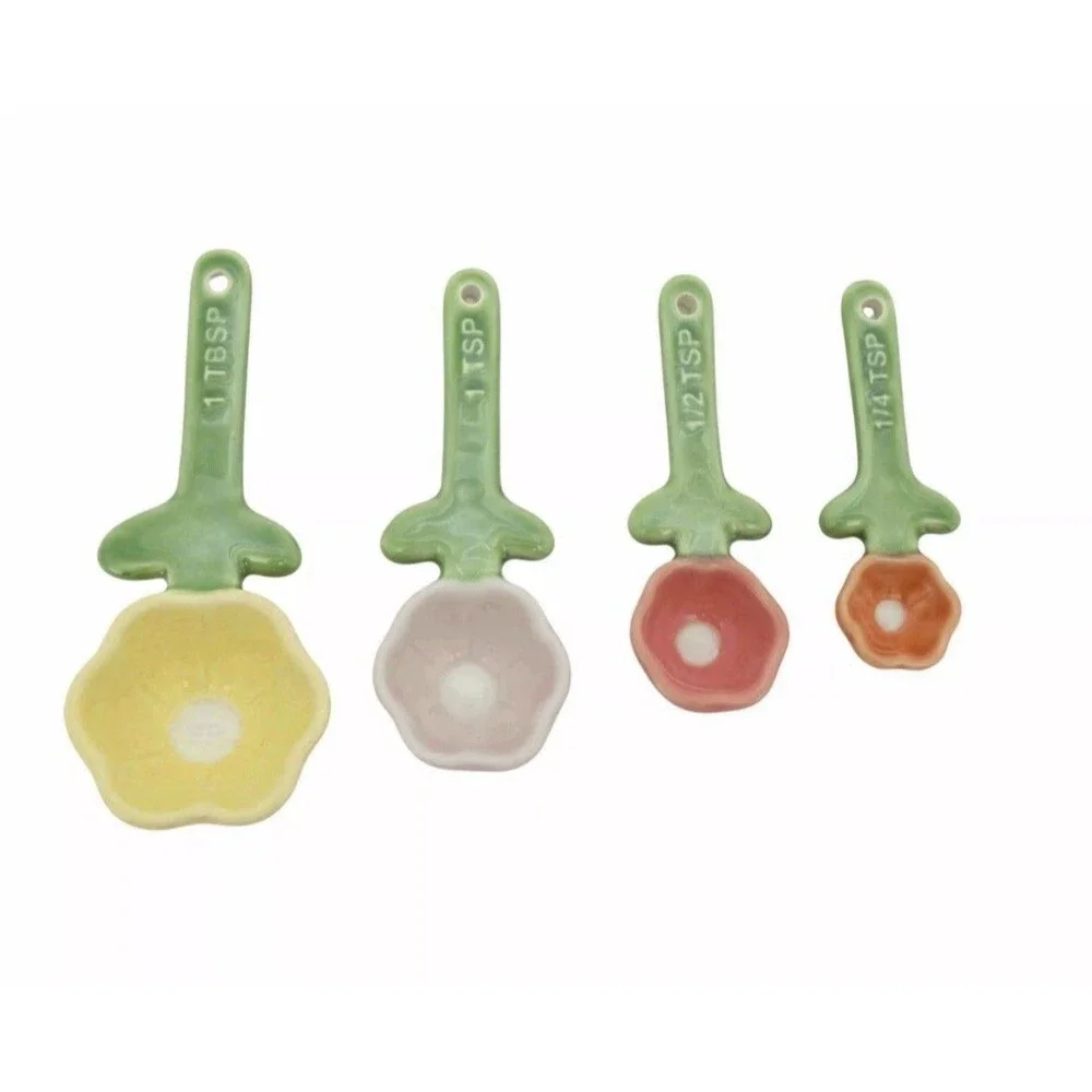Celebrate Together Spring 4-pc. Flower Measuring Spoon Set ~ fun, unique ~ NWT